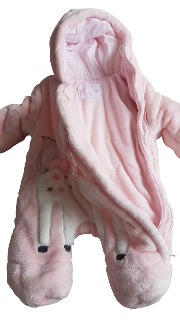 F&F KIDS KISLÁNY UNICORN MINTÁS TÉLI OVERÁL 56