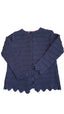 DERHY KIDS ELEGÁNS, SÖTÉTKÉK KISLÁNY KARDIGÁN 110-116