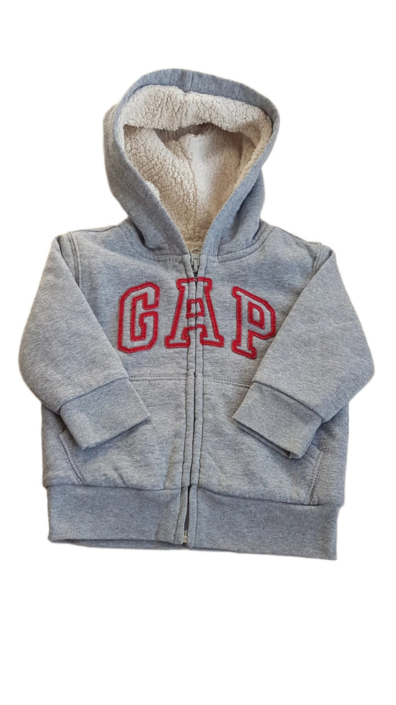 BABY GAP BUNDÁS, KAPUCNIS UNISEX PULÓVER  80