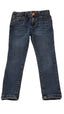 DENIM CO.SKINNY KOPTATOTT KISLÁNY FARMERNADRÁG ÁLLÍTHATÓ DERÉKRÉSSZEL 116
