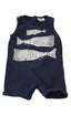 NEXT SÖTÉTKÉK KISFIÚ PLAYSUIT 62