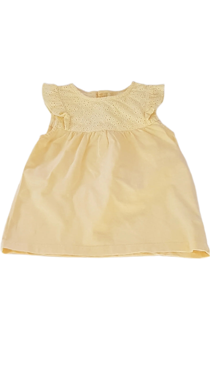 JOJO MAMAN BÉBÉ NAPSÁRGA, MADEIRÁS KISLÁNY TUNIKA 110-116