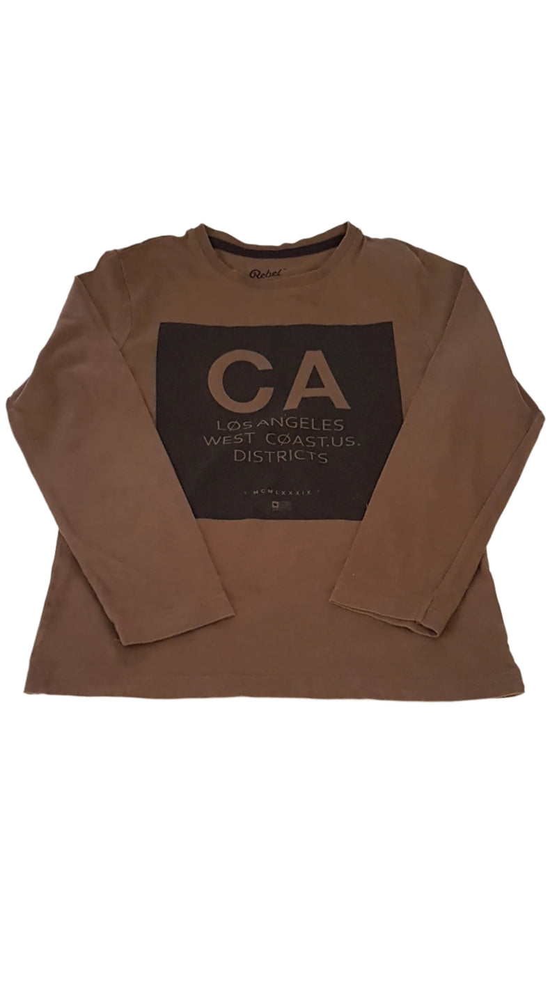 PRIMARK KEKIZÖLD , LOS ANGELES FELIRATOS KISFIÚ FELSŐ 140