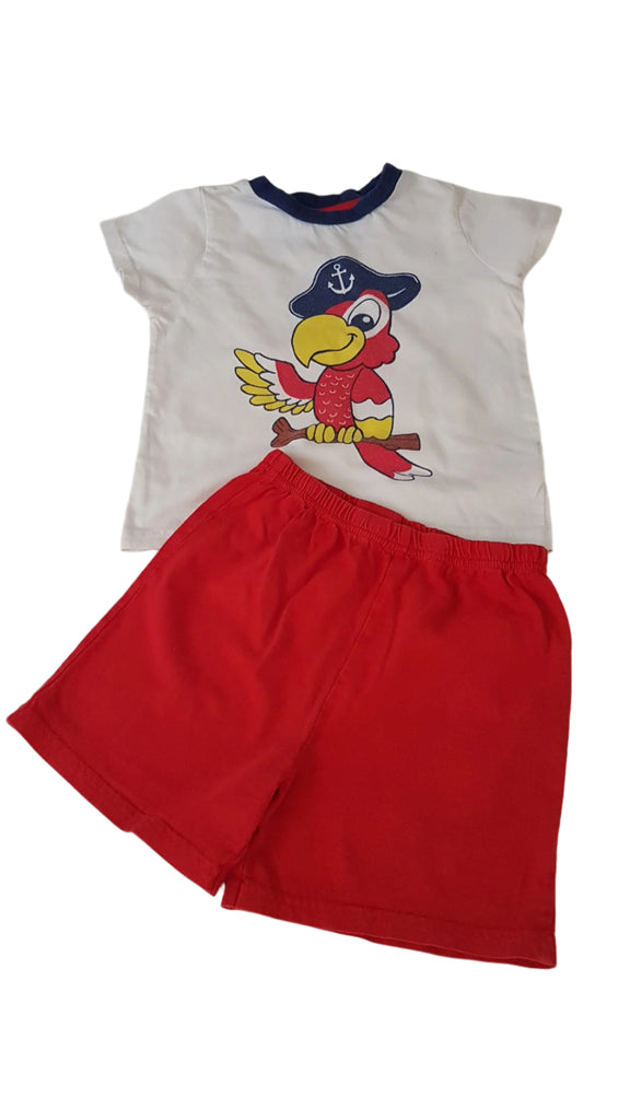 PRIMARK PAPAGÁJOS  KISFIÚ SZETT 92