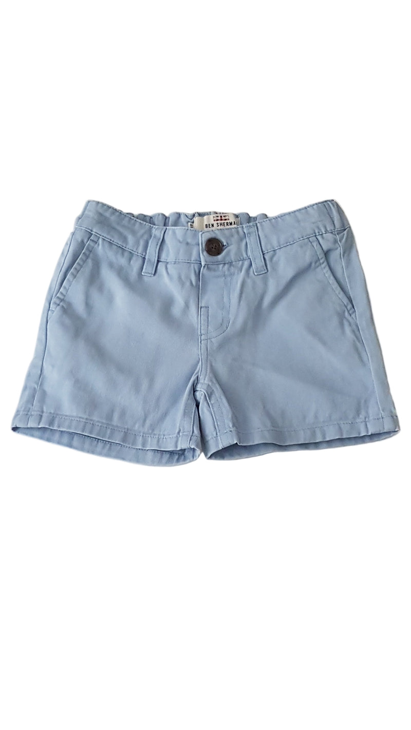 BEN SHERMAN ELEGÁNS, VILÁGOSKÉK KISFIÚ RÖVIDNADRÁG GUMIS DERÉKRÉSSZEL  98