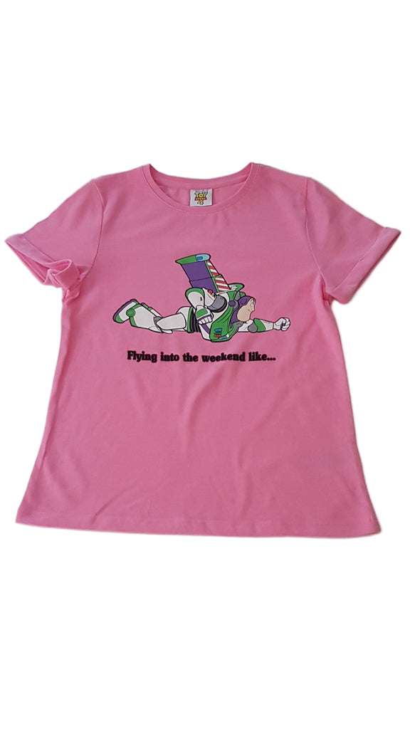 TOY STORY DISNEY RÓZSASZÍN KISLÁNY PÓLÓ 128