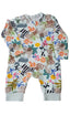 ÚJ TU SAFARI MINTÁS UNISEX RUGDALÓZÓ 56-62