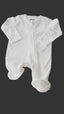 ÚJ TU FEHÉR-CIPZÁROS UNISEX RUGDALÓZÓ 50-56