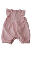 ÚJ F&F PÚDER SZÍNŰ , MADEIRÁS KISLÁNY PLAYSUIT 62