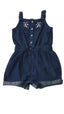 PRIMARK PUHA FARMER, HÍMZETT VIRÁGOS KISLÁNY PLAYSUIT 92