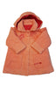 MARÉSE CSODASZÉP, KÜLÖNLEGES, KISLÁNY, ELEGÁNS VASTAG BÁRSONY KABÁT, LESZEDHETŐ KAPUCNIVAL, HÍMZETT SZÍNES VIRÁGOKKAL DÍSZÍTVE