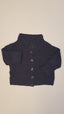 EGYEDI VASTAG KÖTÉSŰ DIVATOS SÖTÉTKÉK KISLÁNY KARDIGÁN