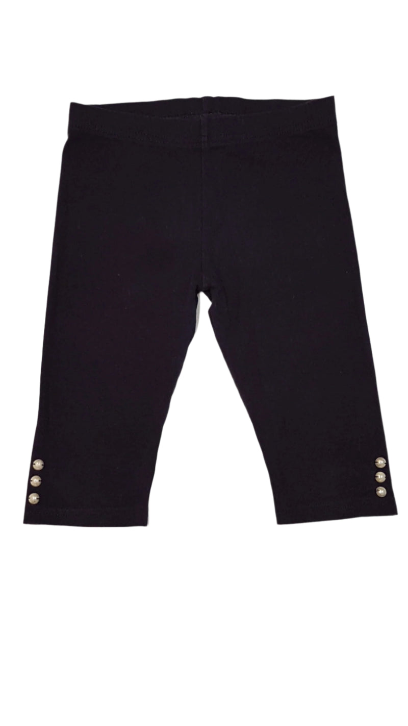NEXT TRENDI SÖTÉTKÉK SZTRECSI 3/4-ES LEGGINGS  2 OLDALT GYÖNGYÖKKEL DÍSZÍTVE