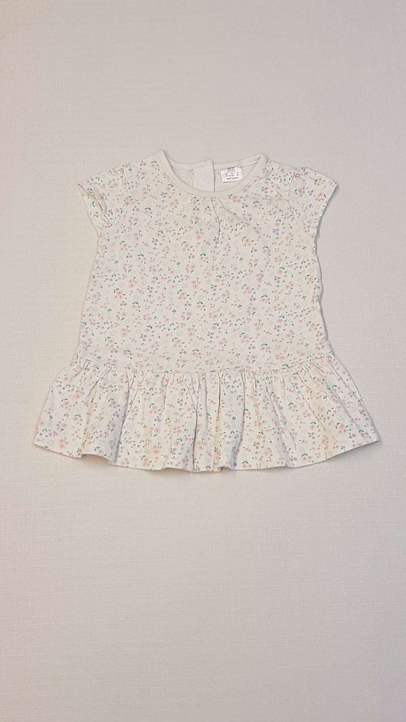 F&F  APRÓ VIRÁG MINTÁS VINTAGE TUNIKA RUHA 62