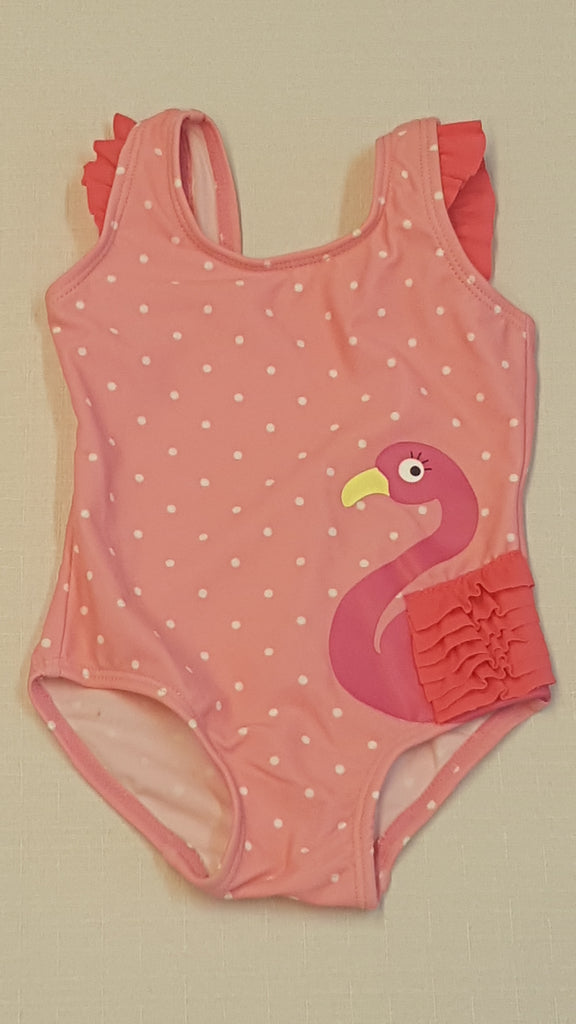 F&F    FLAMINGÓS, PÖTTYÖS  KISLÁNY  FÜRDŐRUCI 68