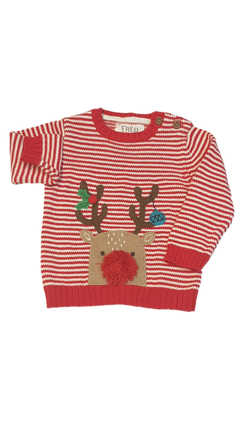 F&F   RUDOLF          UNISEX  KÖTÖTT PULCSI 74