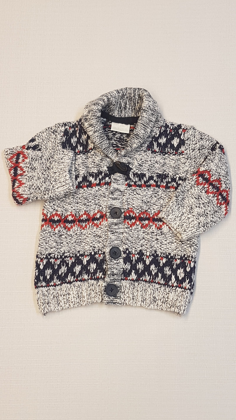 F&F KIDS  VASTAG KÖTÉSŰ,ELEGÁNS,KISFIÚ KARDIGÁN 68