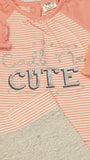 F&F CALL ME CUTE FELIRATÚ ARANYOS KISLÁNY SZETT 56