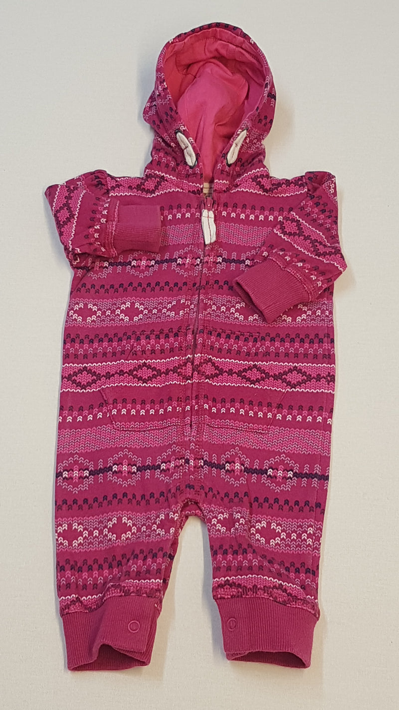 F&F KIDS CSODASZÉP KAPUCNIS KISLÁNY PLAYSUIT 62