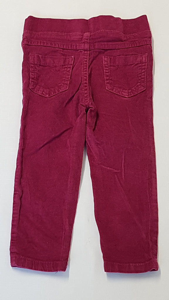 F&F KIDS BORDÓ MIKRÓBÁRSONY KISLÁNY JEGGING 92
