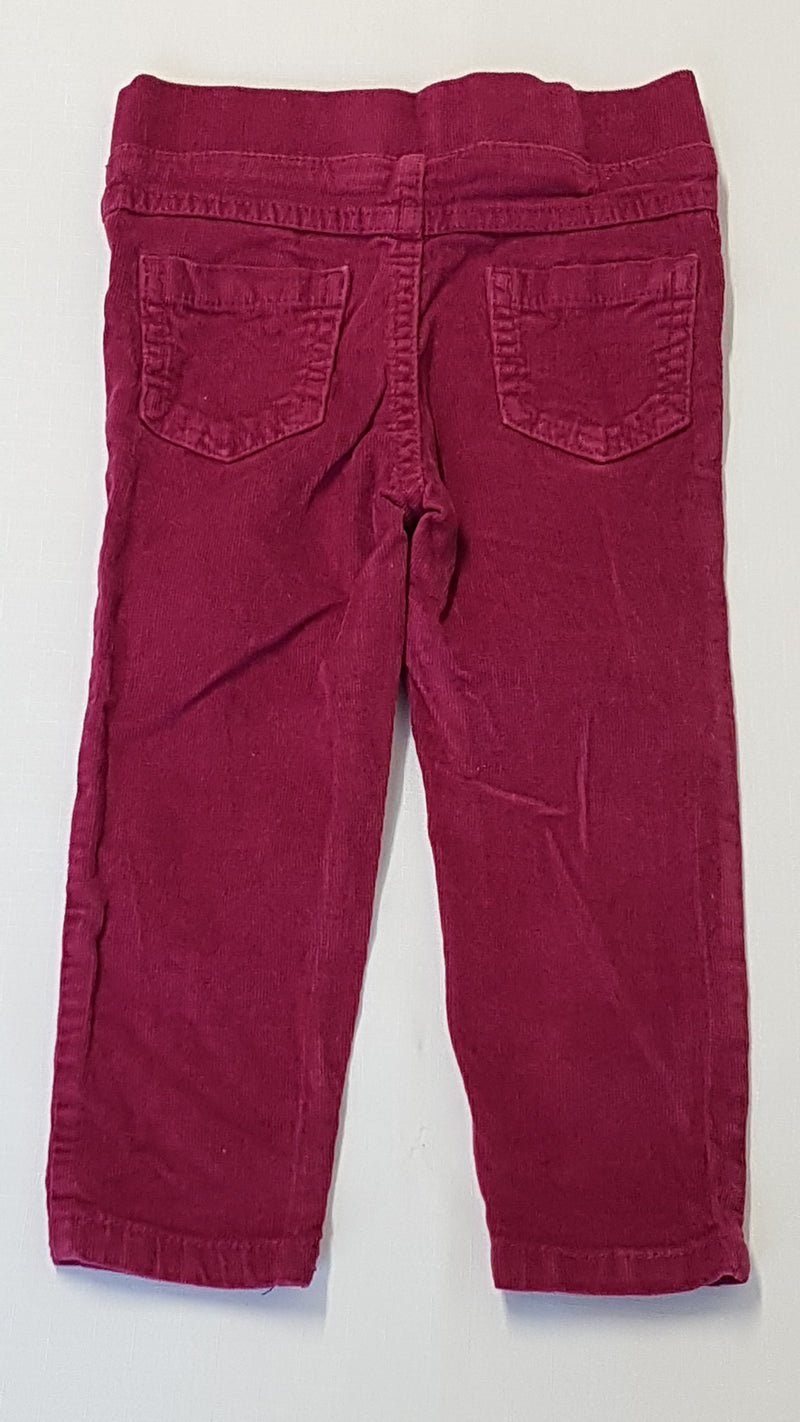 F&F KIDS BORDÓ MIKRÓBÁRSONY KISLÁNY JEGGING 92