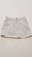 F&F KIDS FEHÉR-FEKETE PÖTTYÖS KISLÁNY FARMERSZOKNYA 128