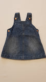 F&F KIDS CSINI,KANTÁROS KISLÁNY FARMER RUHA 74