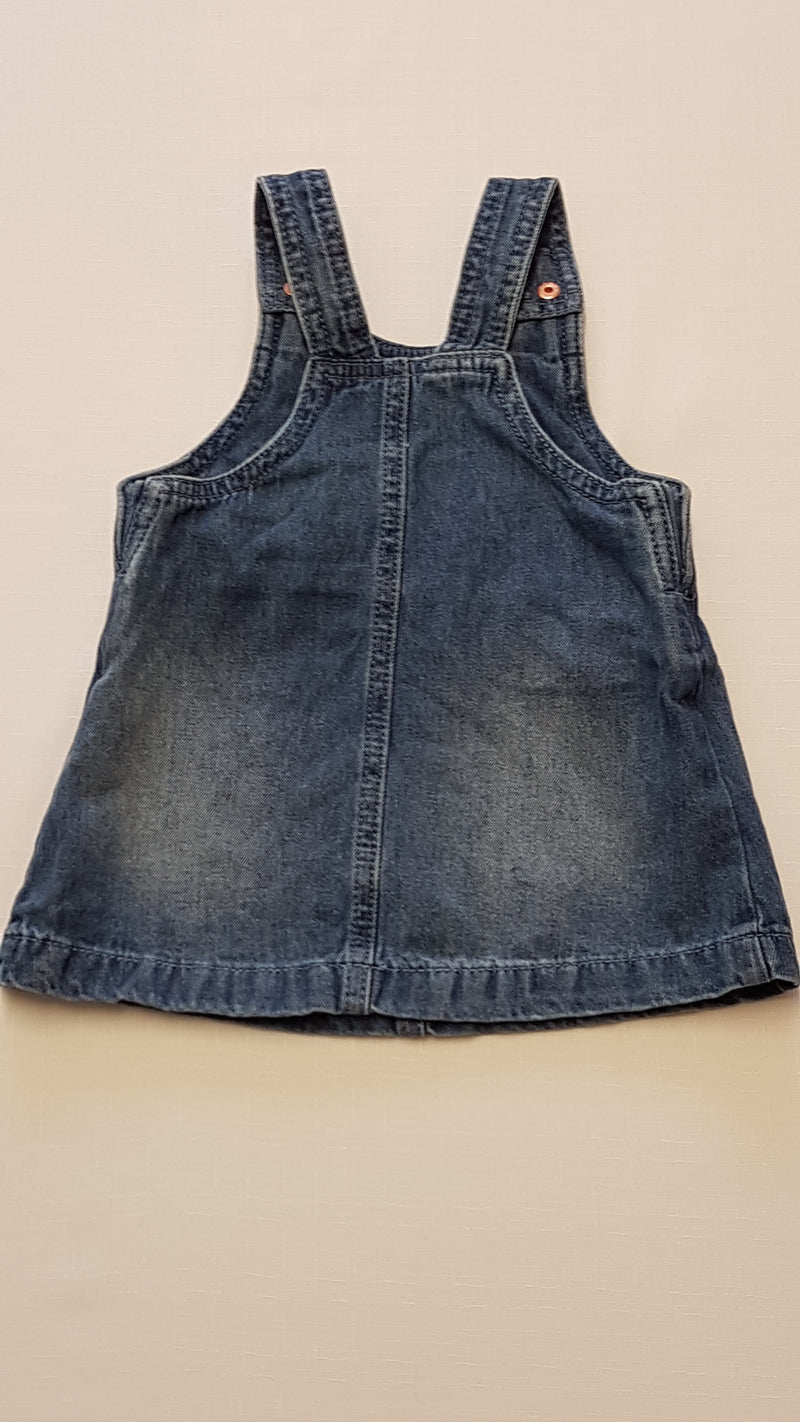 F&F KIDS CSINI,KANTÁROS KISLÁNY FARMER RUHA 74