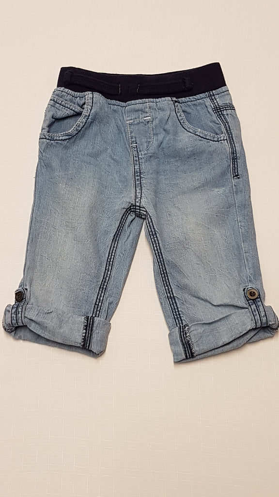 F&F KIDS KOPTATOTT,KISFIÚ 3/4 FARMER RÖVIDNADRÁG,GUMIS DERÉKRÉSSZEL 80