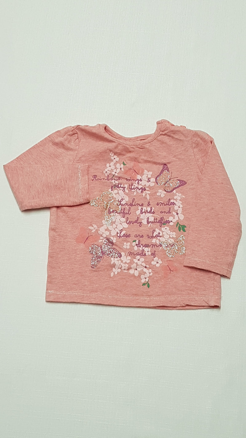 F&F KIDS FELIRATOS,CSILLÁMPOROS KISLÁNY FELSŐ 74