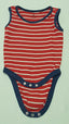 NEXT BABY PIROS CSÍKOS UNISEX BODY 74