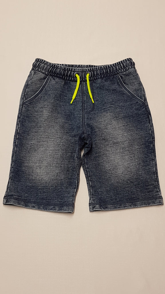 F&F KIDS KOPTATOTT,FARMERHATÁSÚ,KÉTOLDALT ZSEBES,VAGÁNY,PAMUT,KISFIÚ BERMUDA NADRÁG GUMIS DERÉKRÉSSZEL 140