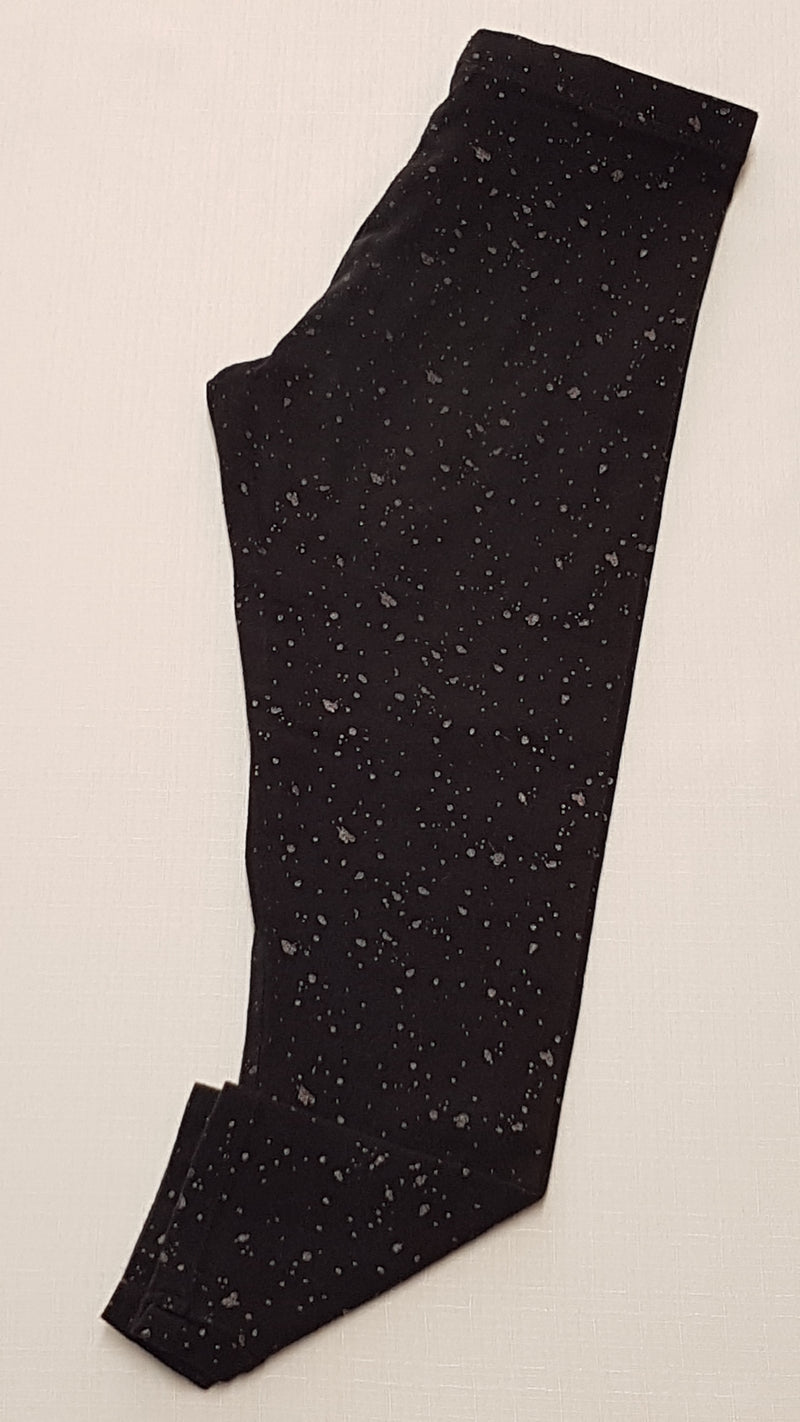 F&F KIDS FEKETE SZÍNŰ,CSILLÁMPOROS KISLÁNY LEGGING 122