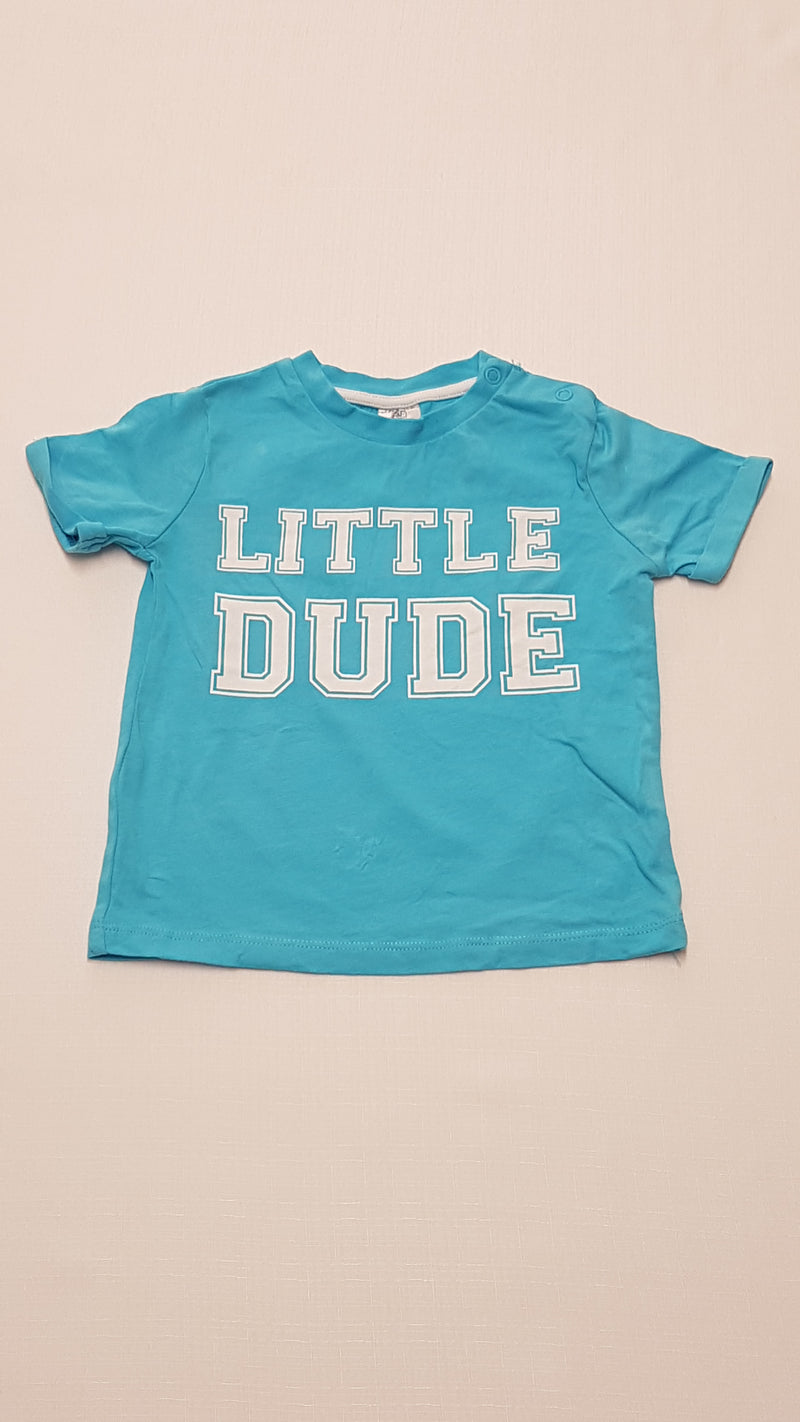 F&F KIDS LITTLE DUDE FELIRATÚ KISFIÚ PÓLÓ 92