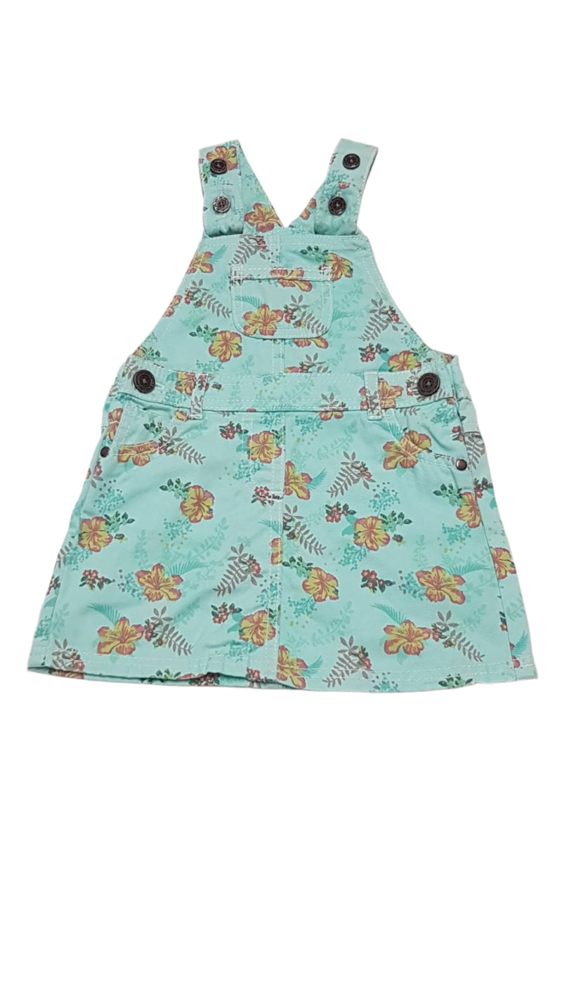 F&F KIDS HAWAII VIRÁGMINTÁS, KANTÁROS,CSINI KISLÁNY RUHA 80