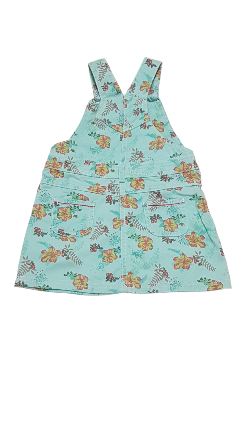 F&F KIDS HAWAII VIRÁGMINTÁS, KANTÁROS,CSINI KISLÁNY RUHA 80