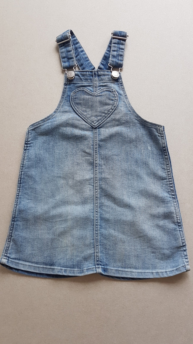 DENIM KANTÁROS KISLÁNY FARMER RUHA Hover Image