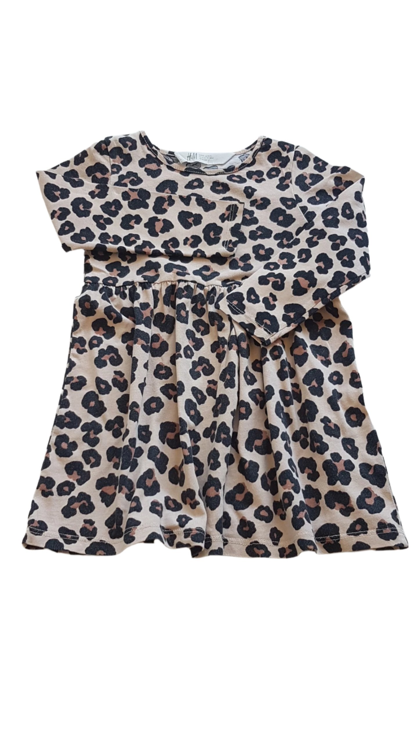 H&M OCELOT MINTÁS  KISLÁNYRUHA 92