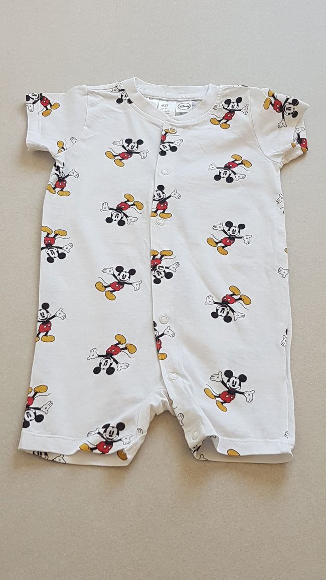 ÚJ DISNEY BABY  MICKEY MOUSE KISFIÚ PLAYSUIT Hover Image