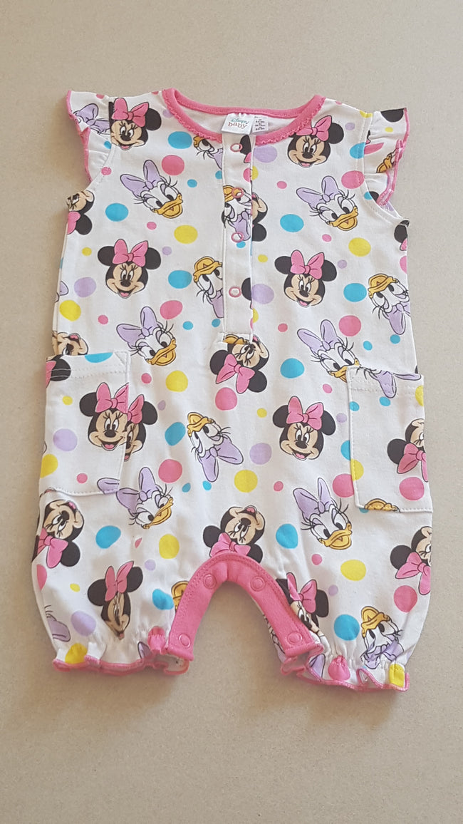 ÚJ DISNEY BABY MINNIE MOUSE KISLÁNY PLAYSUIT Hover Image