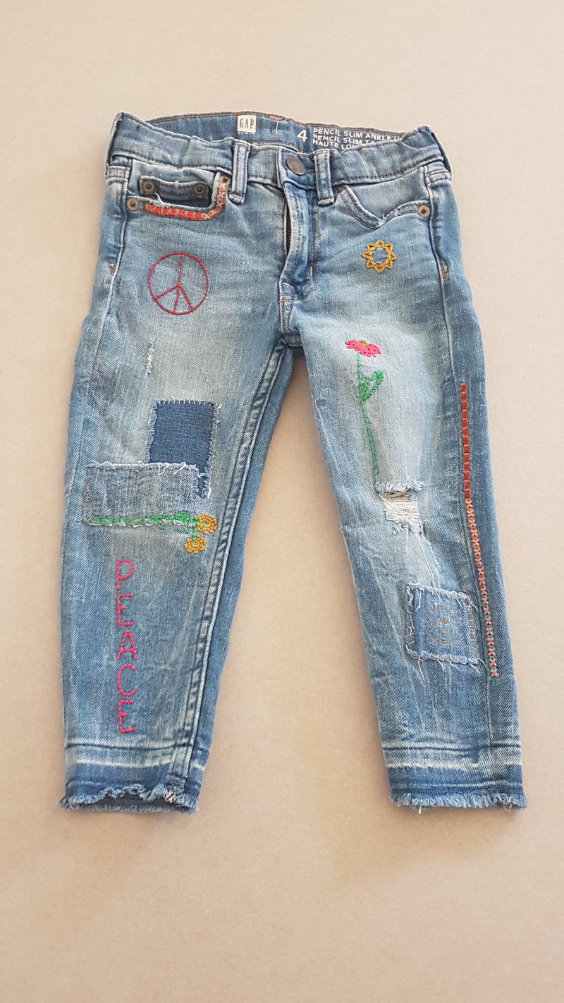 GAP KISLÁNY FARMER NADRÁG ÁLLÍTHATÓ GUMIS DERÉKRÉSSZEL