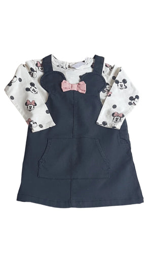 CÍMKÉS H&M MINNIE MOUSE  KISLÁNYRUHA SZETT