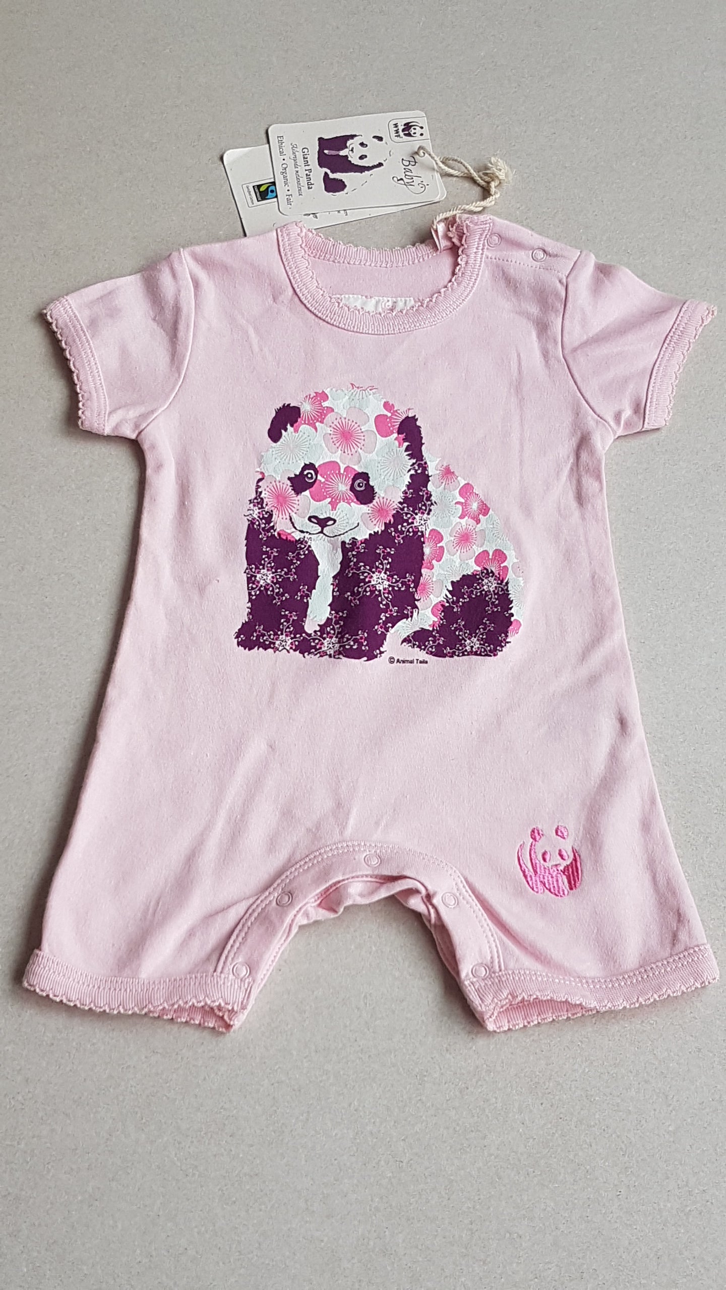 CÍMKÉS W.W.F.DESIGNER ORGANIKUS PAMUT KISLÁNY PLAYSUIT
