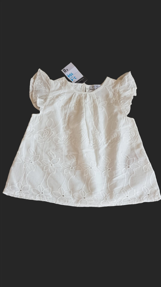 CÍMKÉS PRIMARK KISLÁNY ALKALMI TUNIKA FELSŐ Hover Image