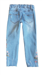 DENIM CO. KISLÁNY FARMER NADRÁG ÁLLÍTHATÓ GUMIS DERÉKRÉSSZEL