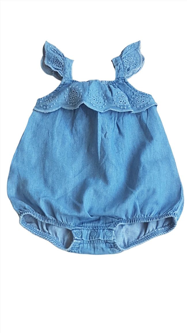 ÚJ PRIMARK KISLÁNY PUHA FARMER NAPOZÓ Hover Image