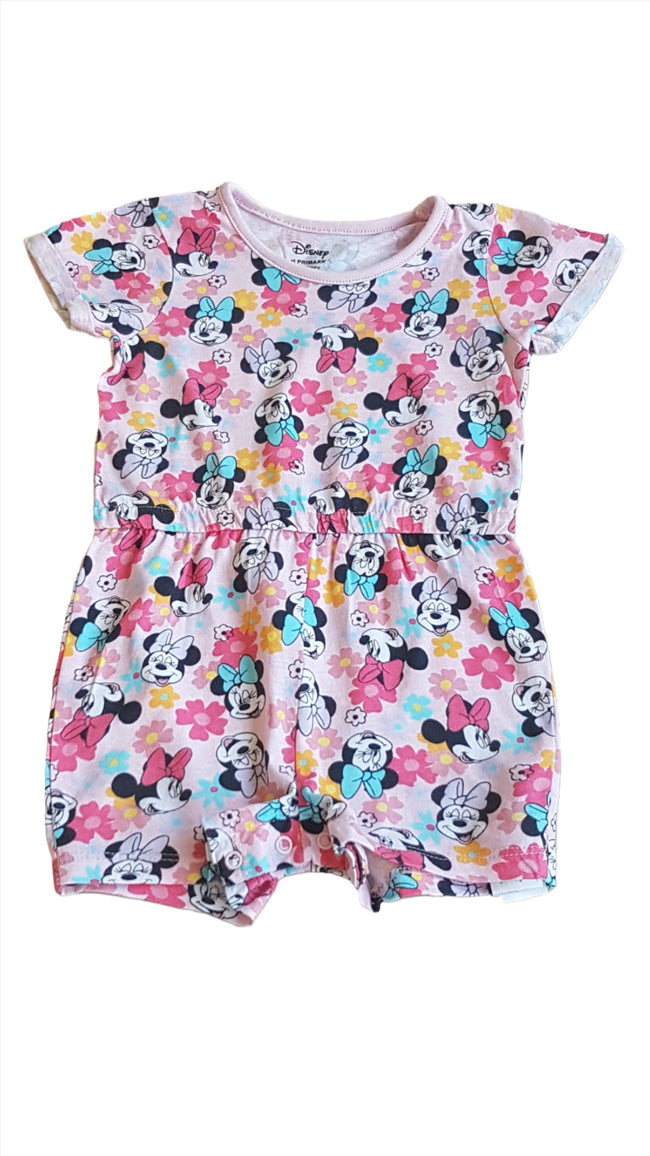 ÚJ PRIMARK DISNEY MINNIE MOUSE KISLÁNY PLAYSUIT Hover Image