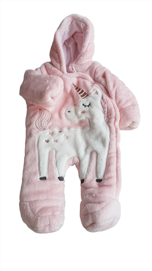 ÚJ  F&F KIDS KISLÁNY UNICORN TÉLI OVERÁL   68 Hover Image