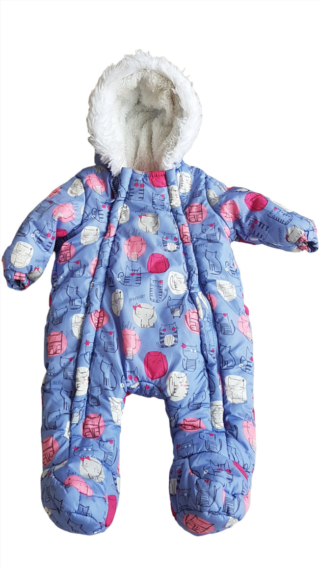 F&F KIDS KISLÁNY CICÁS OVERÁL  62 Hover Image