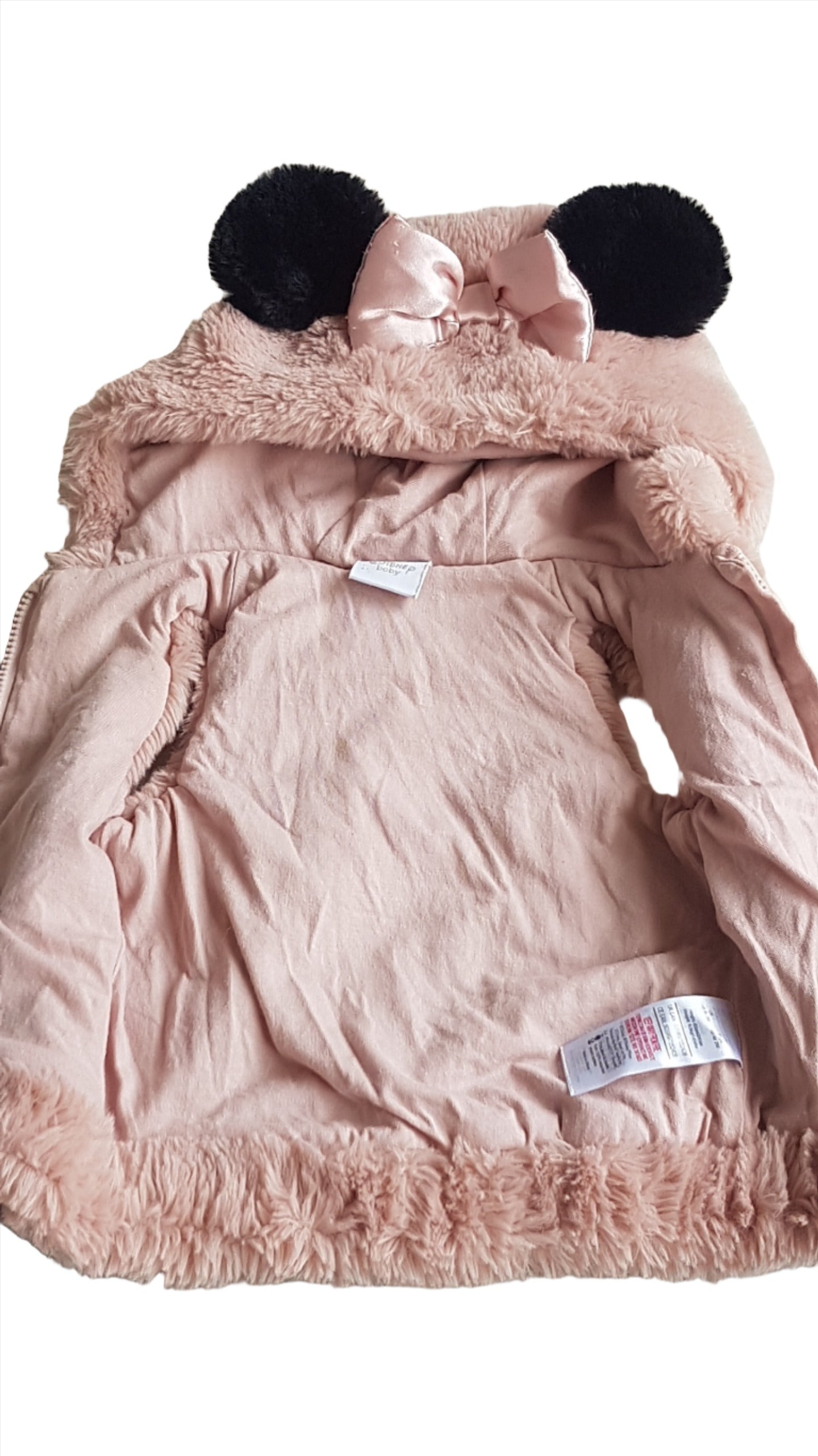 DISNEY BABY MINNIE MOUSE KISLÁNY SZŐRME MELLÉNY 62